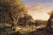 Thomas Cole A Pic-Nic Party oil painting on canvas